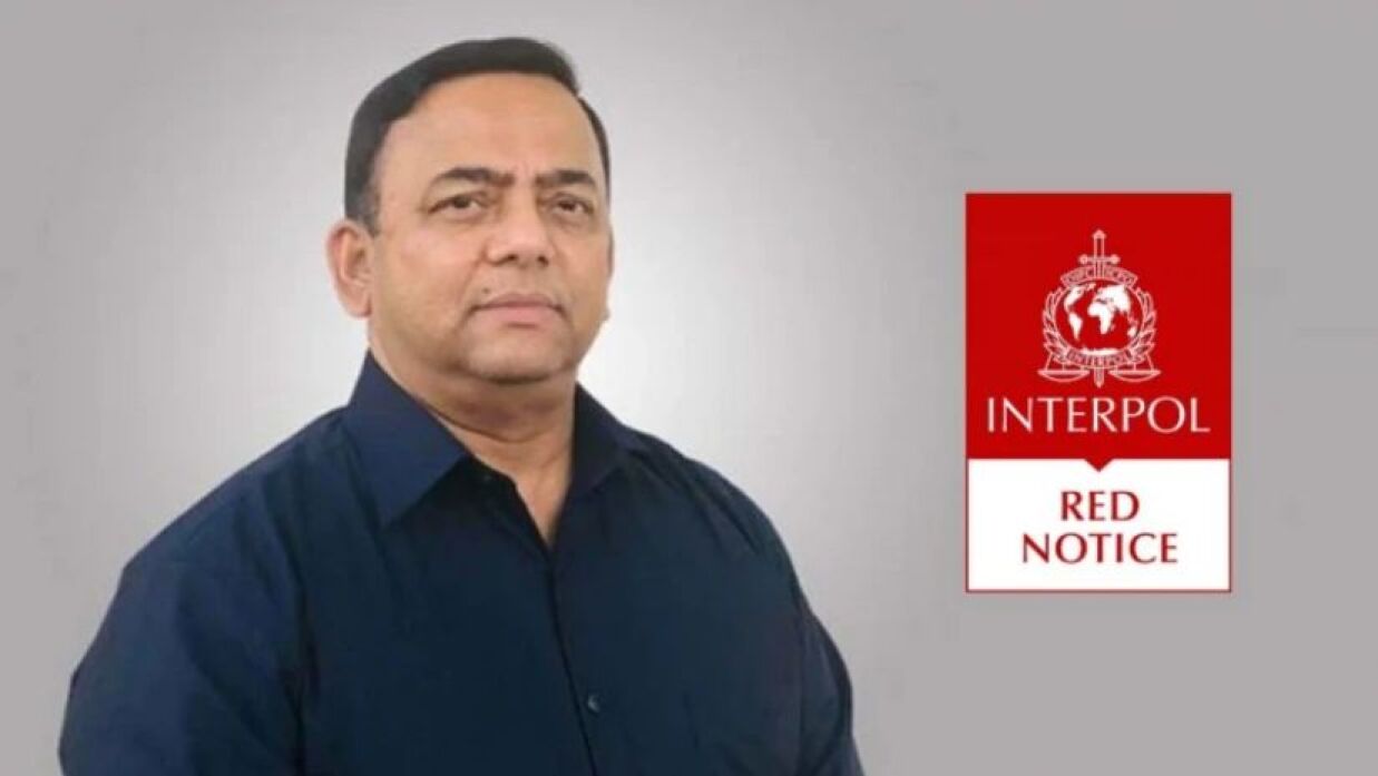 বেনজীর আহমেদ ও ইন্টারপোল লোগো