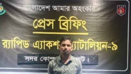 চট্টগ্রামের আনোয়ারায় মানিক হত্যা মামলার পলাতক আসামি সিলেটে গ্রেফতার