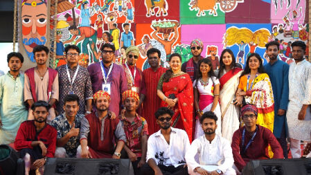 উত্তরা ইউনিভার্সিটিতে বর্ণাঢ্য আয়োজনে বৈশাখী পার্বণ উদযাপন