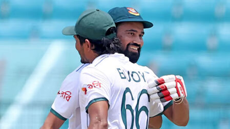 একটি ‘১০০’ দেখার ২৮ মাসের অপেক্ষা শেষ হলো বাংলাদেশের