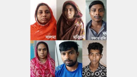 পরকীয়ার জেরে পুলিশ সদস্য স্বামীকে হত্যা, স্ত্রীসহ গ্রেপ্তার ৬