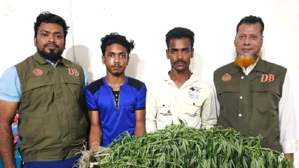 গ্রেপ্তারকৃত জুয়েল হাওলাদার ও মো. হৃদয় মোল্লা