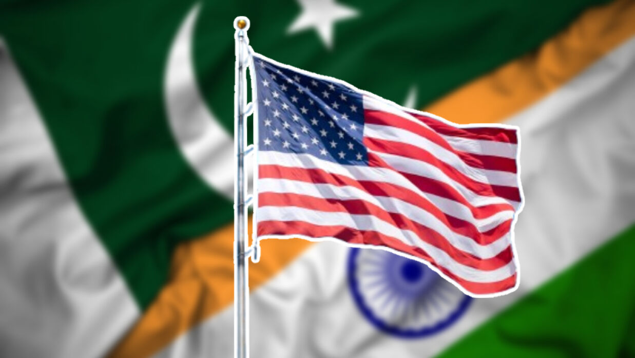পাকিস্তান, যুক্তরাষ্ট্র ও ভারতের পতাকা