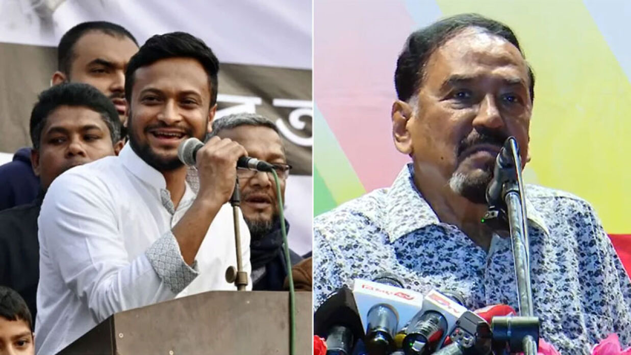 সাকিব আল হাসান ও মেজর হাফিজ 