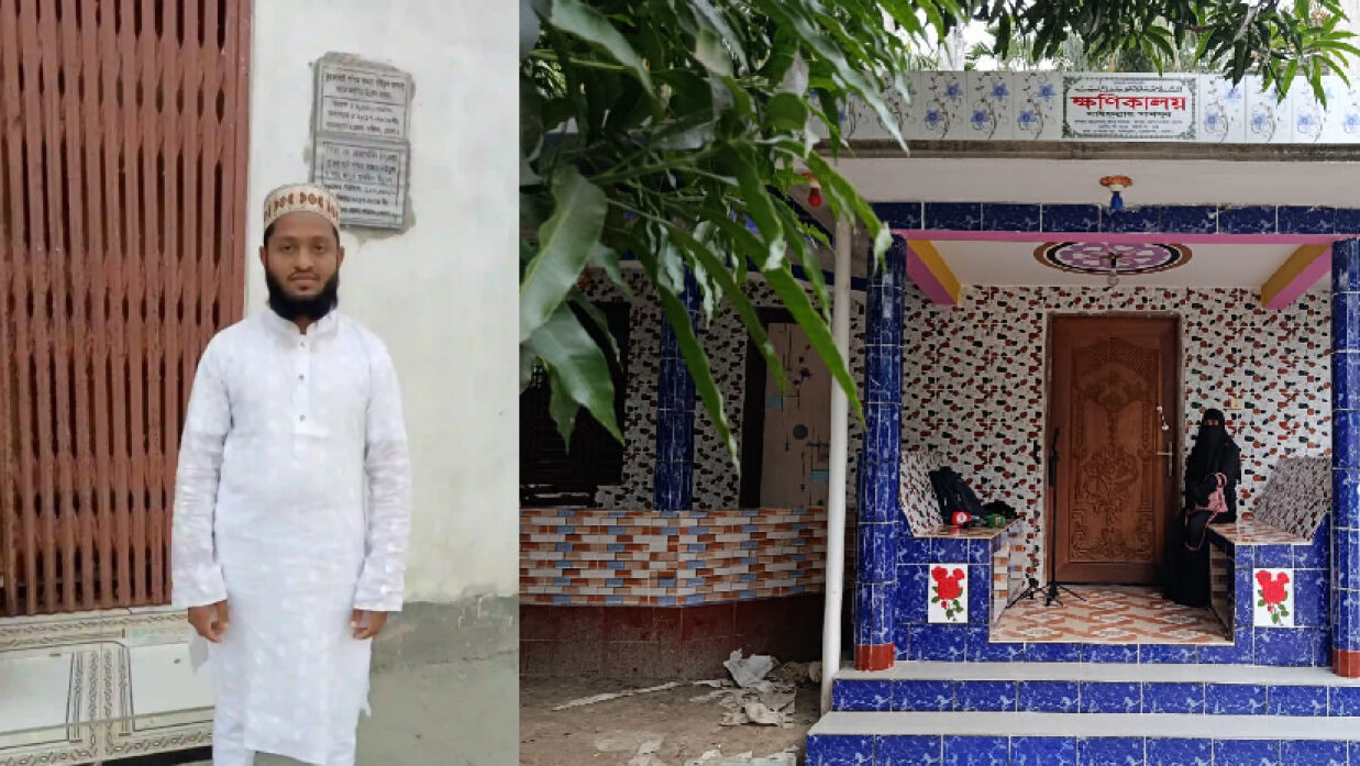 জামায়াত নেতার বাড়িতে অনশনে তরুণী