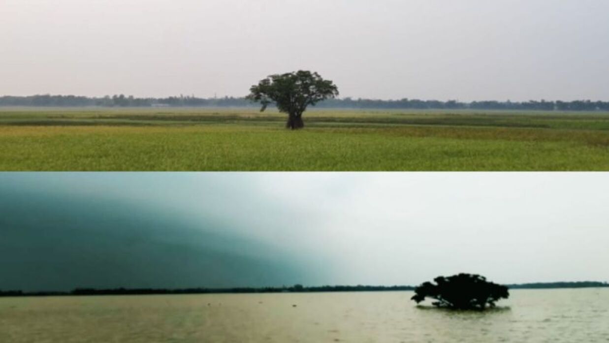 শুষ্ক ও বর্ষা মৌসুমে হাকালুকি হাওর