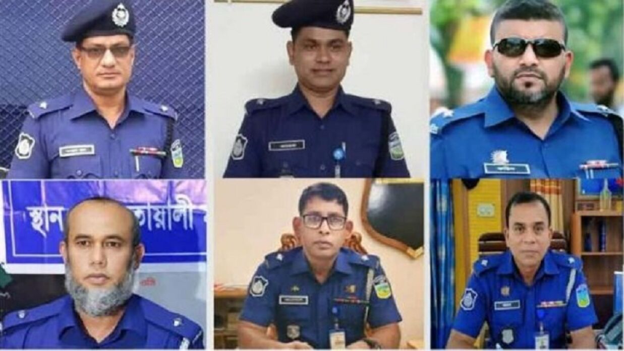 ময়মনসিংহের ছয় থানা থেকে বদলি হওয়া ওসি