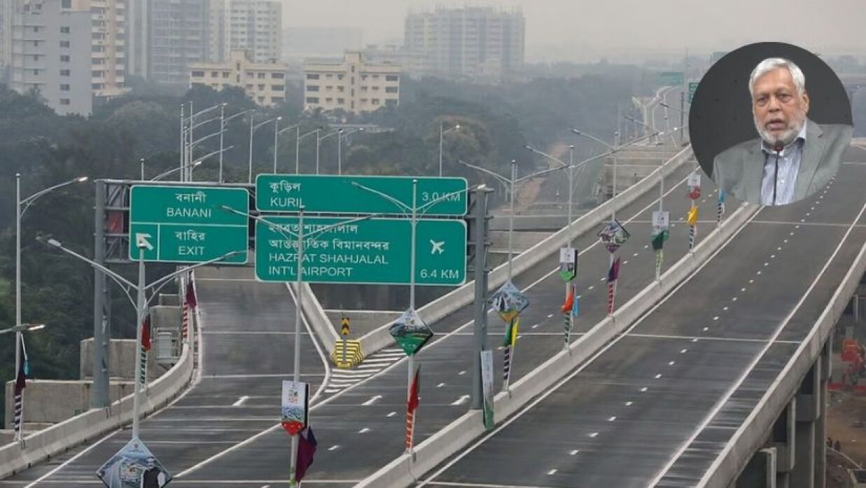 রাজধানীর উড়াল সড়ক ও ইনসেটে জ্বালানি উপদেষ্টা