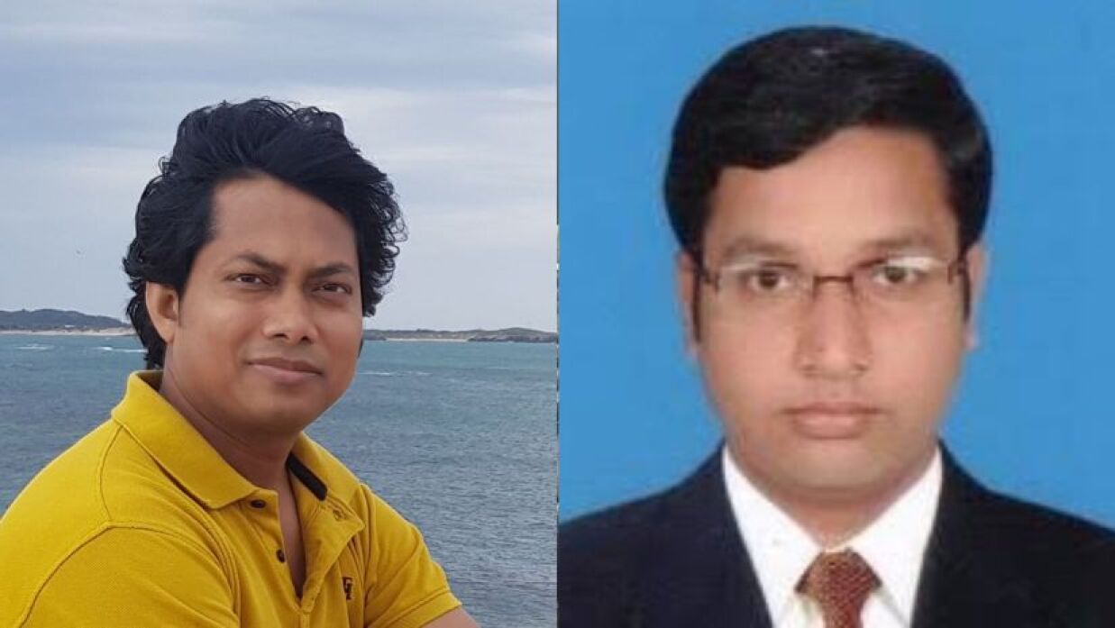 অধ্যাপক সুজন চন্দ্র পাল এবং ড. গাজী জহিরুল ইসলাম 