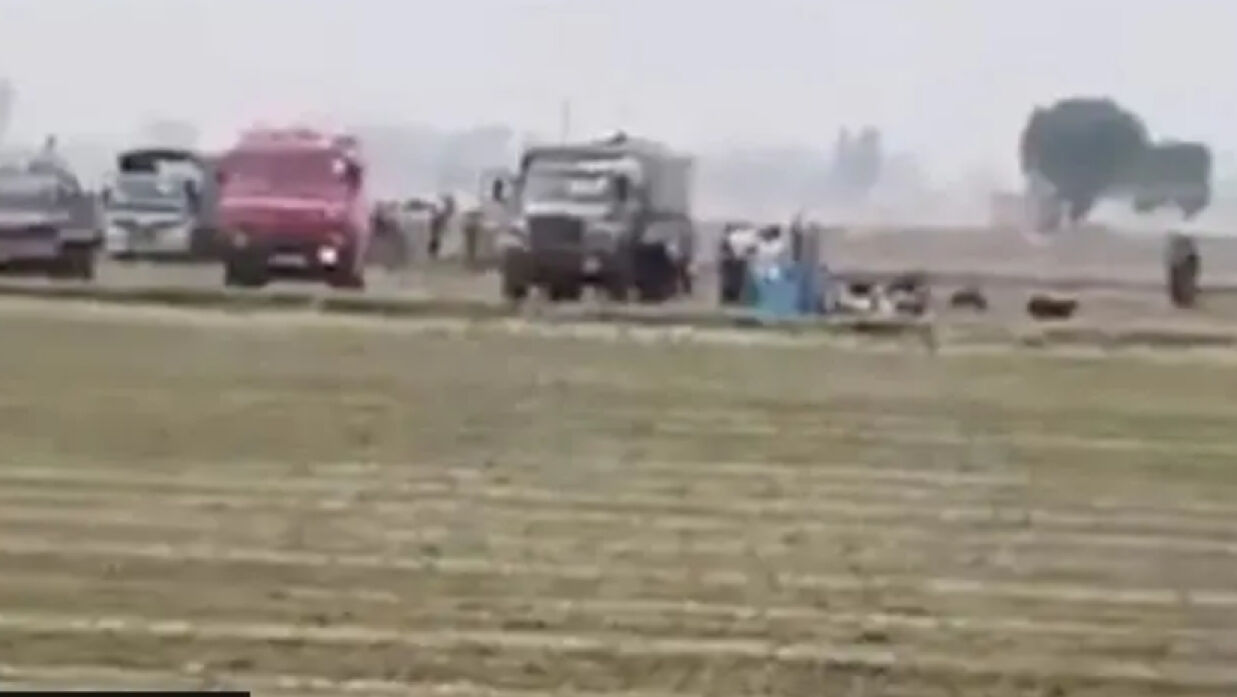 বিবিসি ভেরিভাই যে ভিডিওগুলোর সত্যতা যাচাই করেছে তার একটি থেকে পাওয়া স্ক্রিনগ্র্যাব
