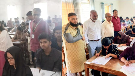 গুচ্ছের ভর্তি পরীক্ষায় ববি কেন্দ্রে পরিদর্শনে আসেননি উপাচার্য